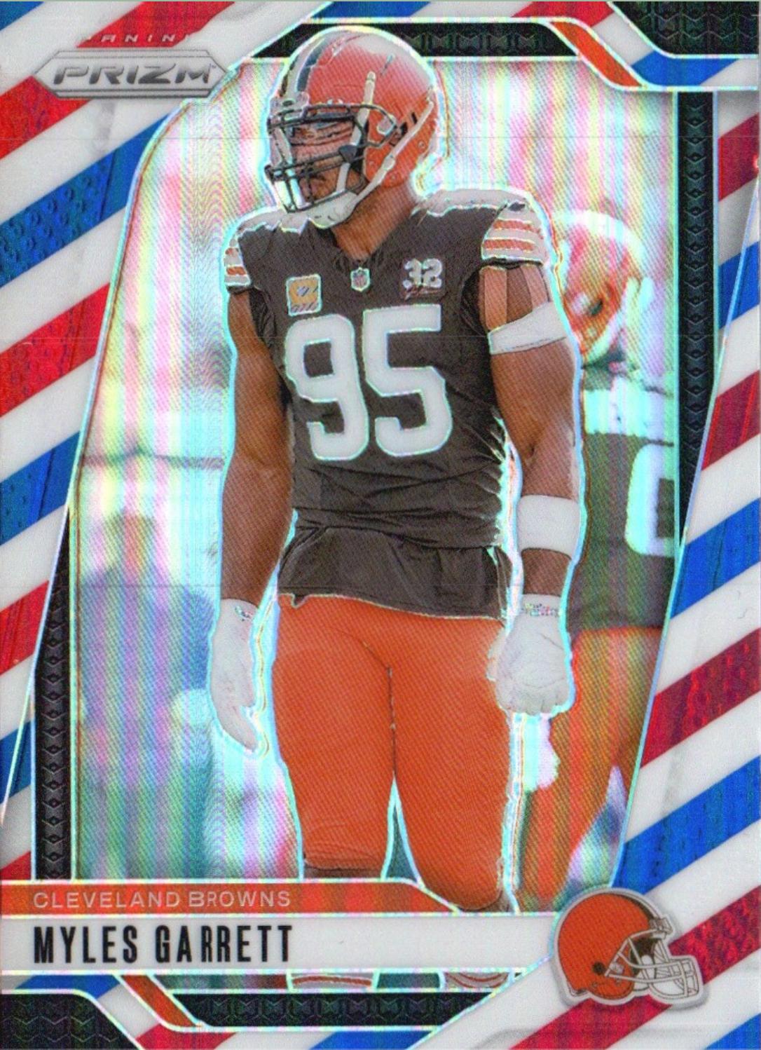 2024 Panini Prizm Myles Garrett [Red White Blue] #69 card