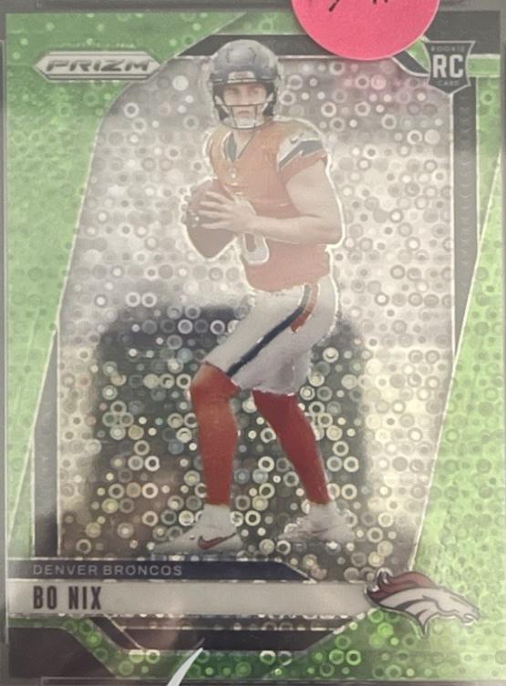 2024 Panini Prizm No Huddle Bo Nix [Orange] #309 card