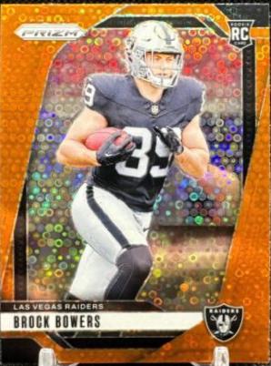 2024 Panini Prizm No Huddle Brock Bowers [Orange] #315 card
