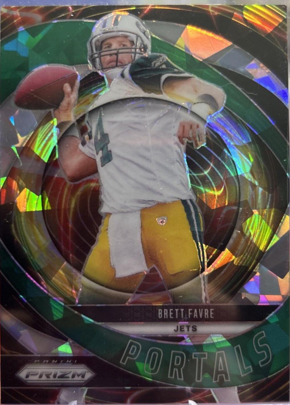 2024 Panini Prizm Portals Brett Favre [Green Ice] #2 card