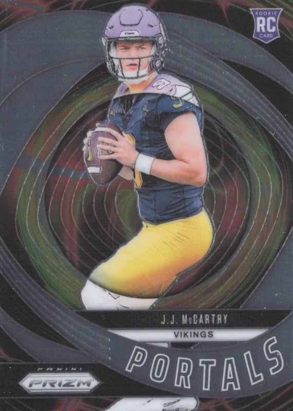 2024 Panini Prizm Portals J.J. McCarthy #7 card