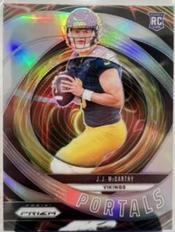 2024 Panini Prizm Portals J.J. McCarthy [Silver] #7 card