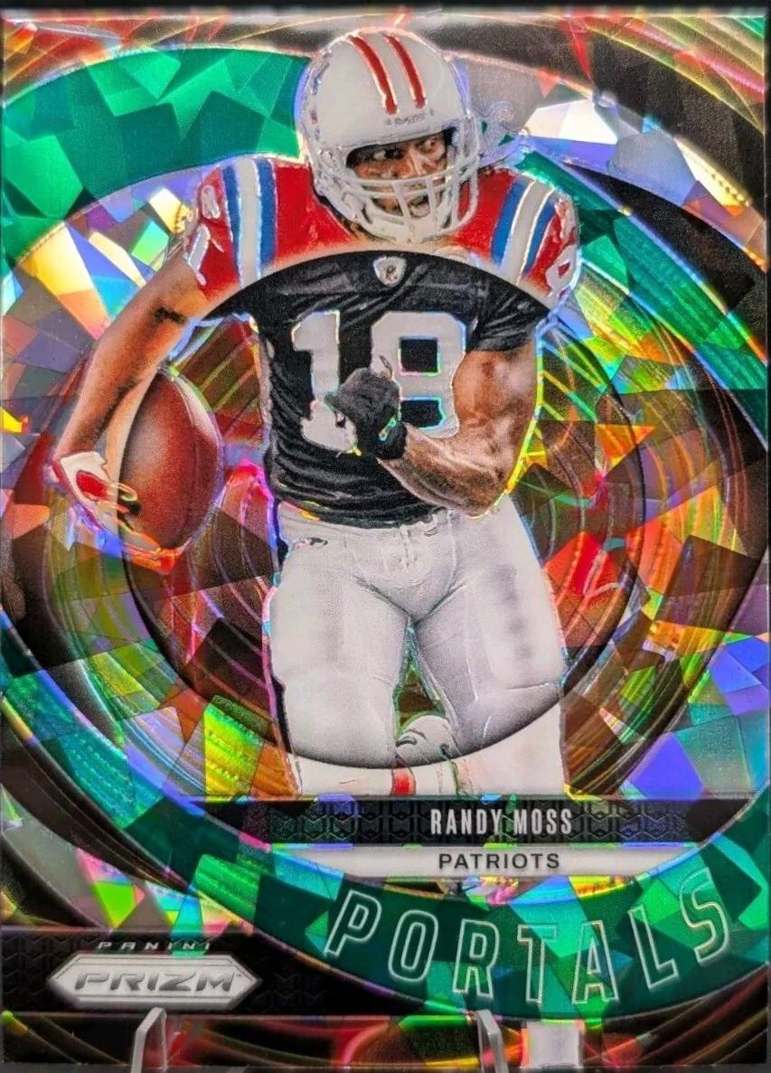 2024 Panini Prizm Portals Randy Moss [Green Ice] #3 card