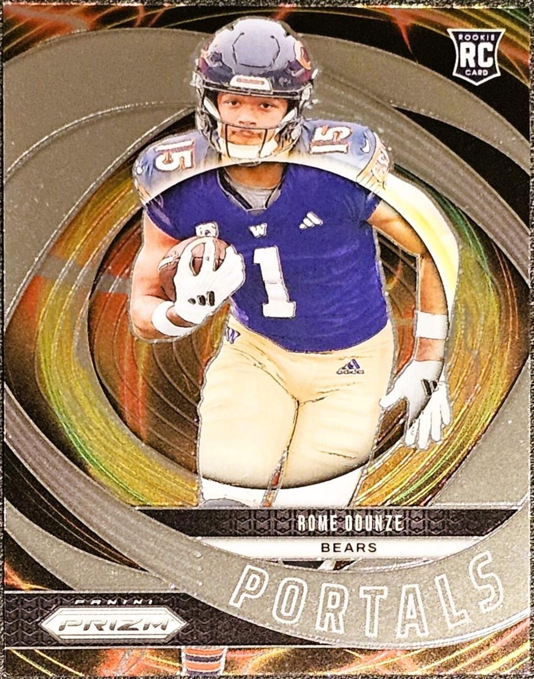 2024 Panini Prizm Portals Rome Odunze #9 card