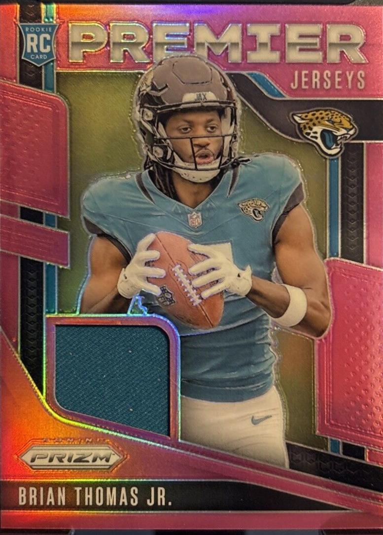 2024 Panini Prizm Premier Jersey Brian Thomas Jr. [Pink] #PJ-BTJ card