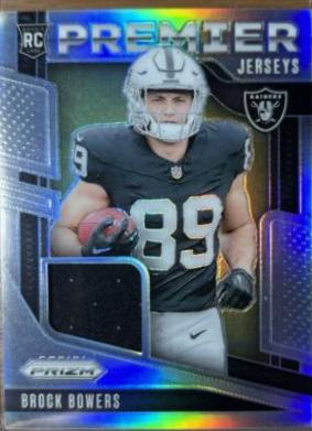2024 Panini Prizm Premier Jersey Brock Bowers #PJ-BBS card