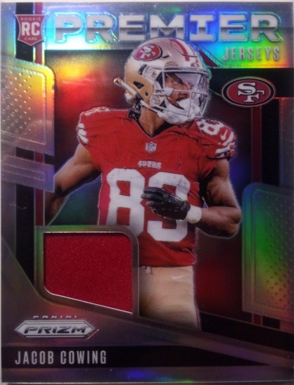 2024 Panini Prizm Premier Jersey Jacob Cowing #PJ-JCG card