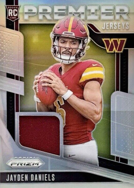 2024 Panini Prizm Premier Jersey Jayden Daniels #PJ-JDS card