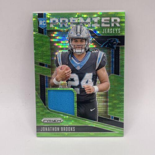 2024 Panini Prizm Premier Jersey Jonathon Brooks [Neon Green Pulsar] #PJ-JBS card