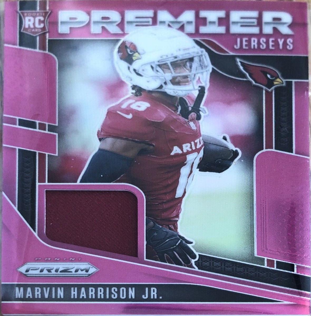 2024 Panini Prizm Premier Jersey Marvin Harrison Jr. [Pink] #7 card
