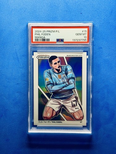 2024 Panini Prizm Premier League Manga Phil Foden #15 card
