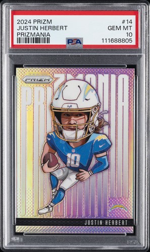 2024 Panini Prizm Prizmania Justin Herbert #14 card