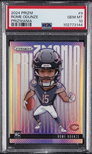 2024 Panini Prizm Prizmania Rome Odunze #9 card