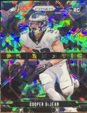 2024 Panini Prizm Prizmatic Cooper DeJean [Blue Ice] #6 card