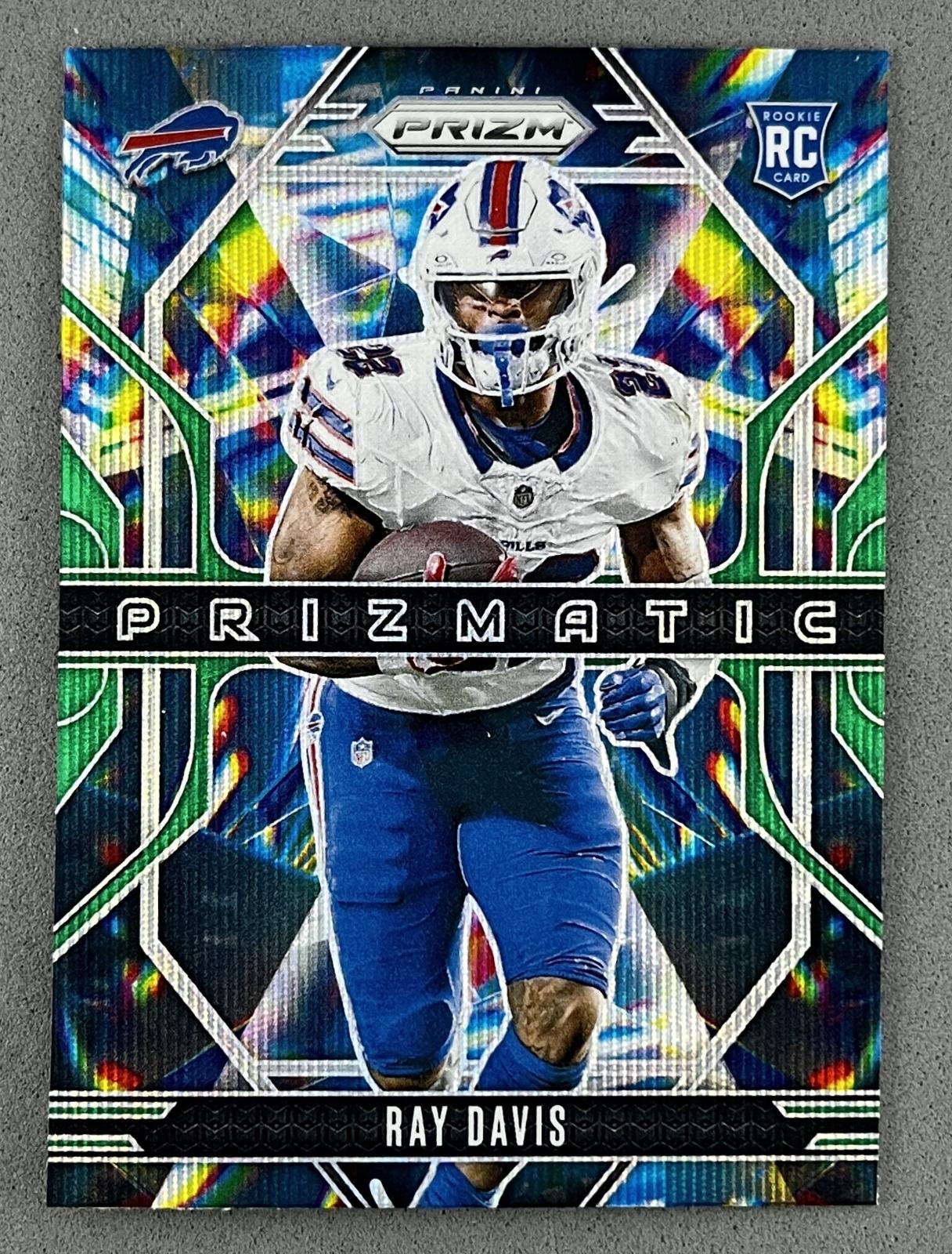 2024 Panini Prizm Prizmatic Ray Davis [Wave Green] #18 card