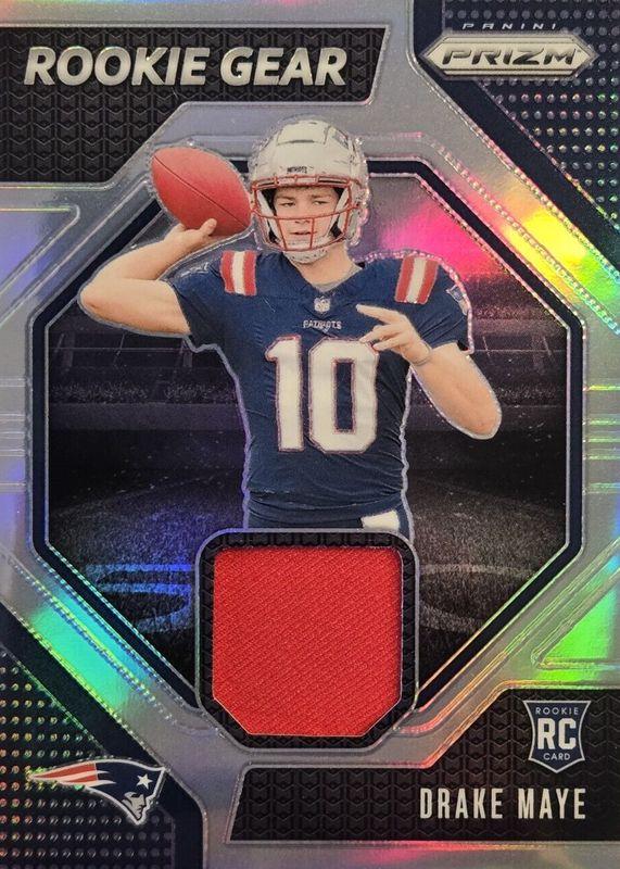 2024 Panini Prizm Rookie Gear Drake Maye #RG-DME card