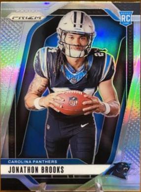 2024 Panini Prizm Rookie Variation Silver Jonathon Brooks #21 card