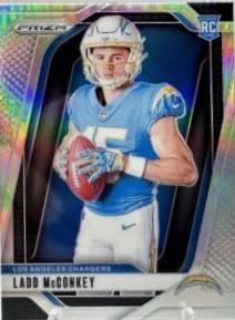 2024 Panini Prizm Rookie Variation Silver Ladd McConkey #24 card