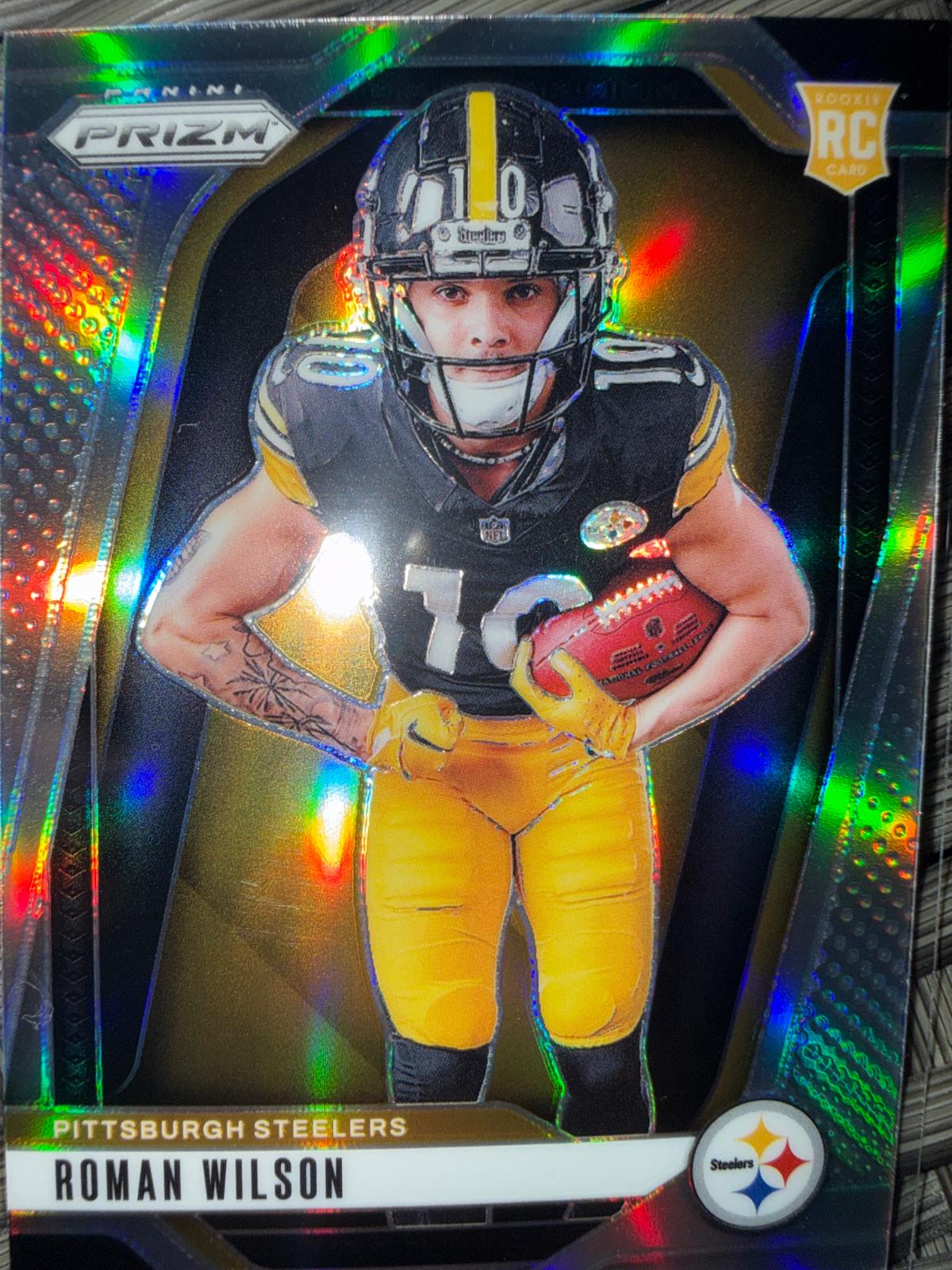 2024 Panini Prizm Rookie Variation Silver Roman Wilson #35 card