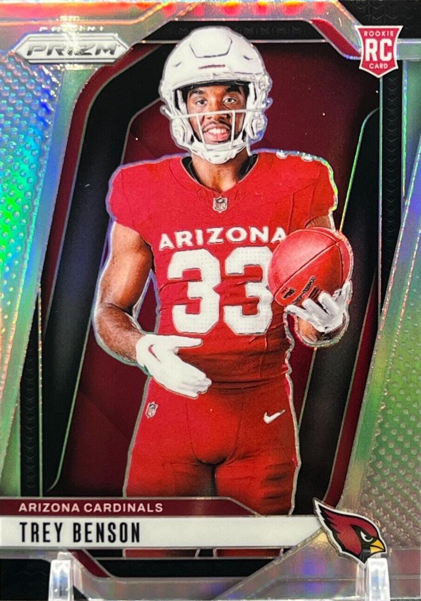 2024 Panini Prizm Rookie Variation Silver Trey Benson #38 card