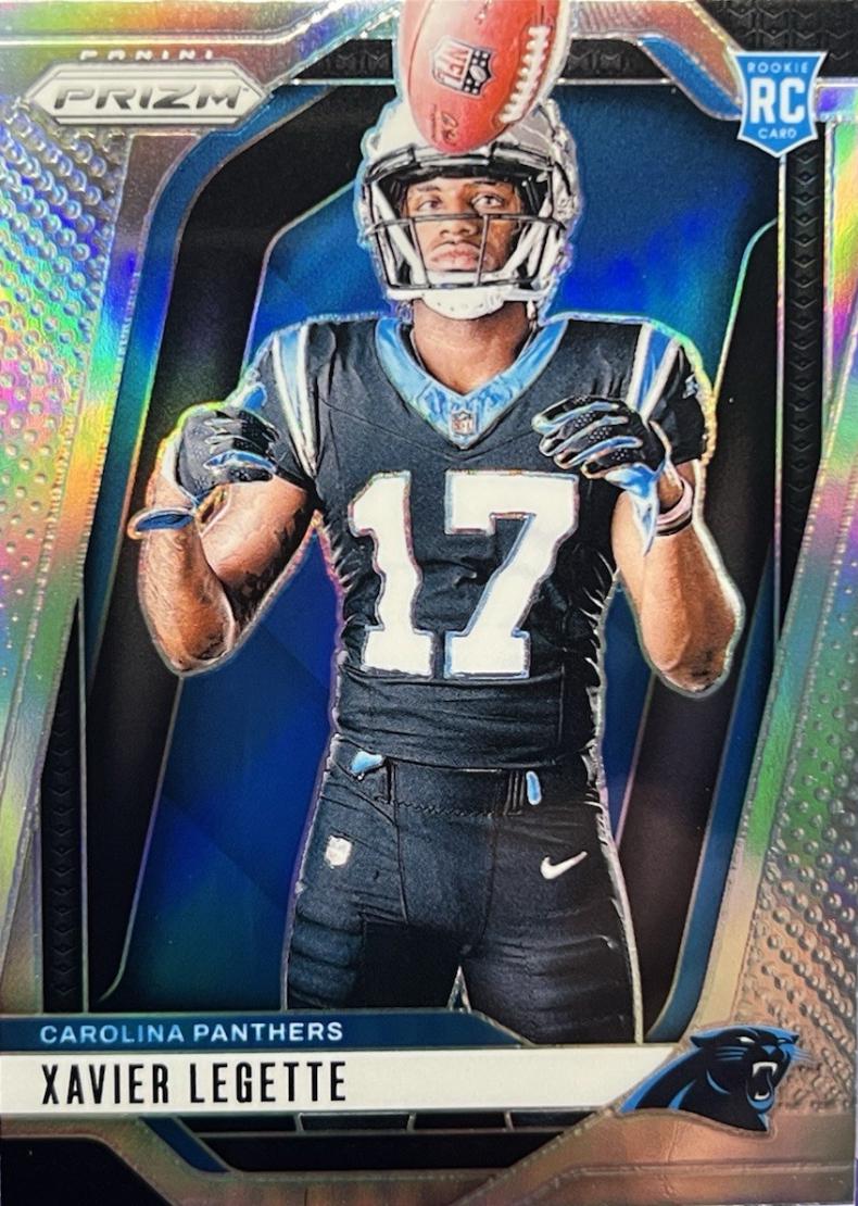 2024 Panini Prizm Rookie Variation Silver Xavier Legette #41 card