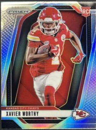 2024 Panini Prizm Rookie Variation Silver Xavier Worthy #42 card