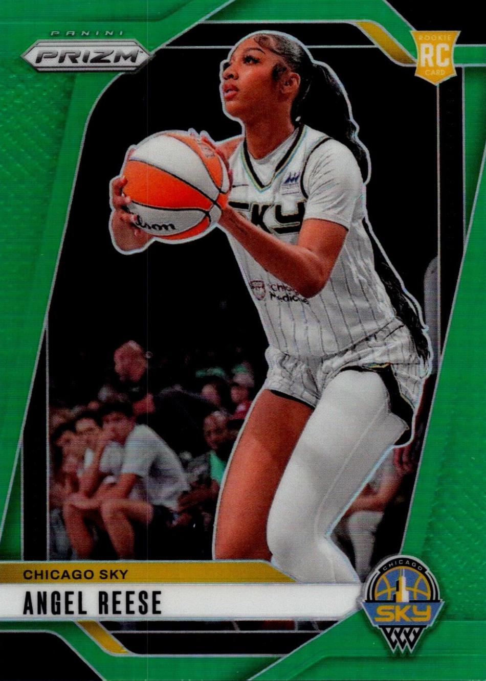 2024 Panini Prizm WNBA Angel Reese [Green] #10 card