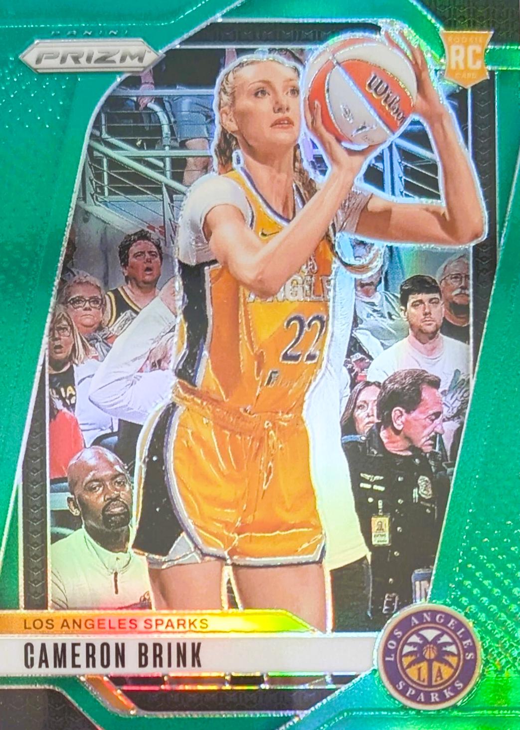 2024 Panini Prizm WNBA Cameron Brink [Green] #127 card