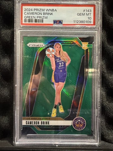 2024 Panini Prizm WNBA Cameron Brink [Green] #143 card