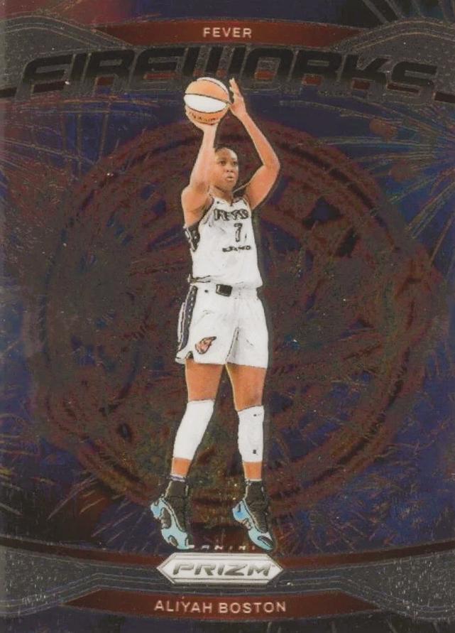 2024 Panini Prizm WNBA Fireworks Aliyah Boston #15 card