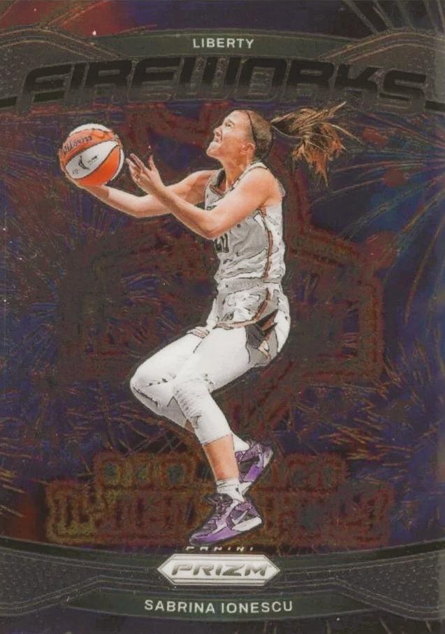 2024 Panini Prizm WNBA Fireworks Sabrina Ionescu #11 card