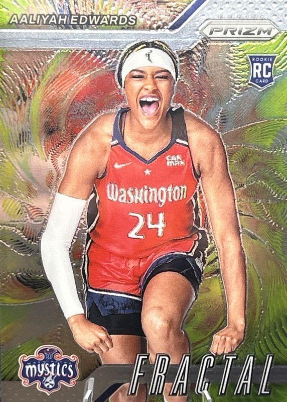 2024 Panini Prizm WNBA Fractal Aaliyah Edwards #3 card