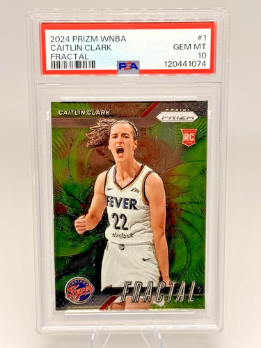 2024 Panini Prizm WNBA Fractal Caitlin Clark #1 card