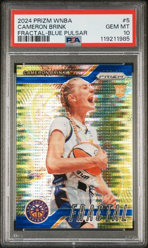 2024 Panini Prizm WNBA Fractal Cameron Brink [Blue Pulsar] #5 card