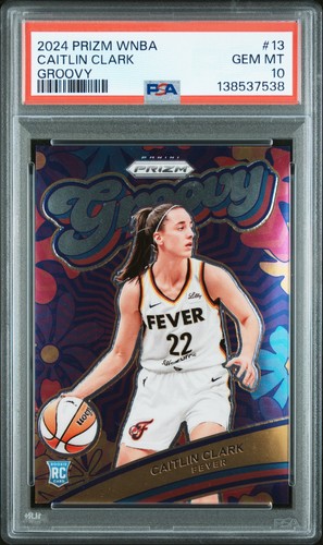 2024 Panini Prizm WNBA Groovy Caitlin Clark #13 card