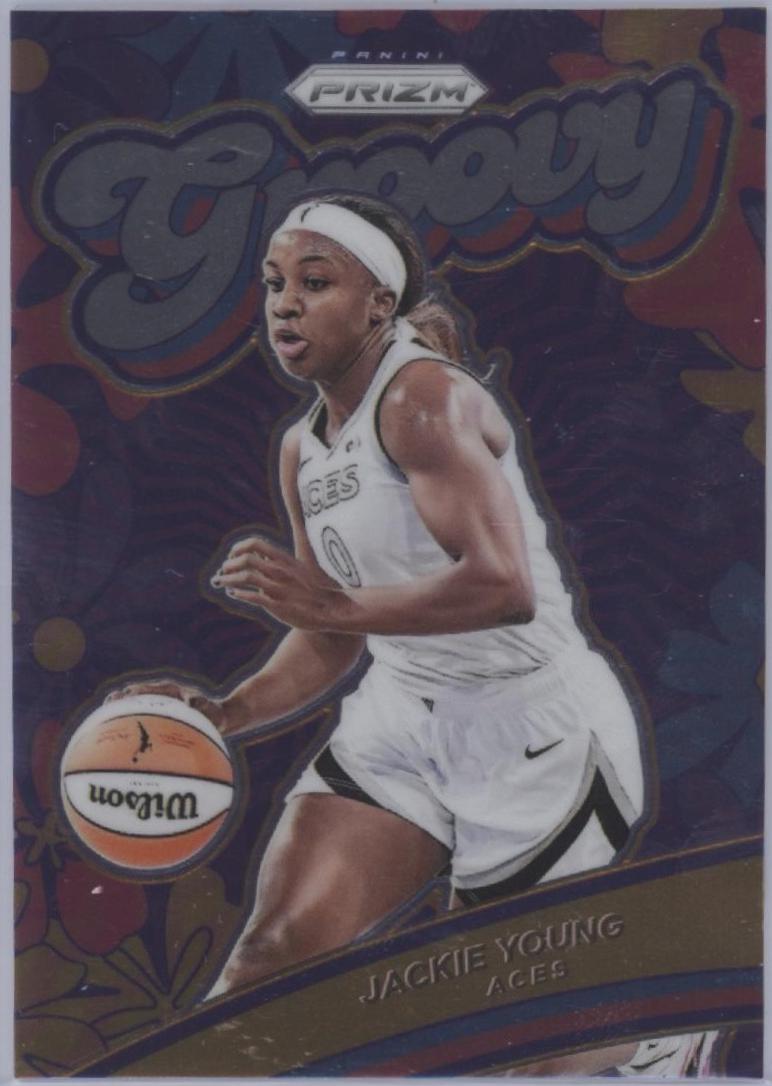 2024 Panini Prizm WNBA Groovy Jackie Young #6 card