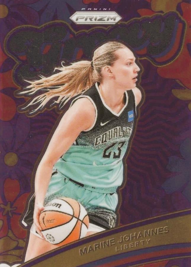 2024 Panini Prizm WNBA Groovy Marine Johannes #15 card