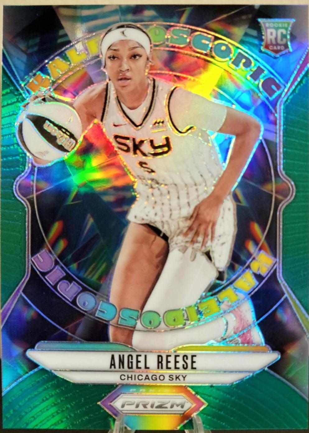 2024 Panini Prizm WNBA Kaleidoscopic Angel Reese [Green] #1 card