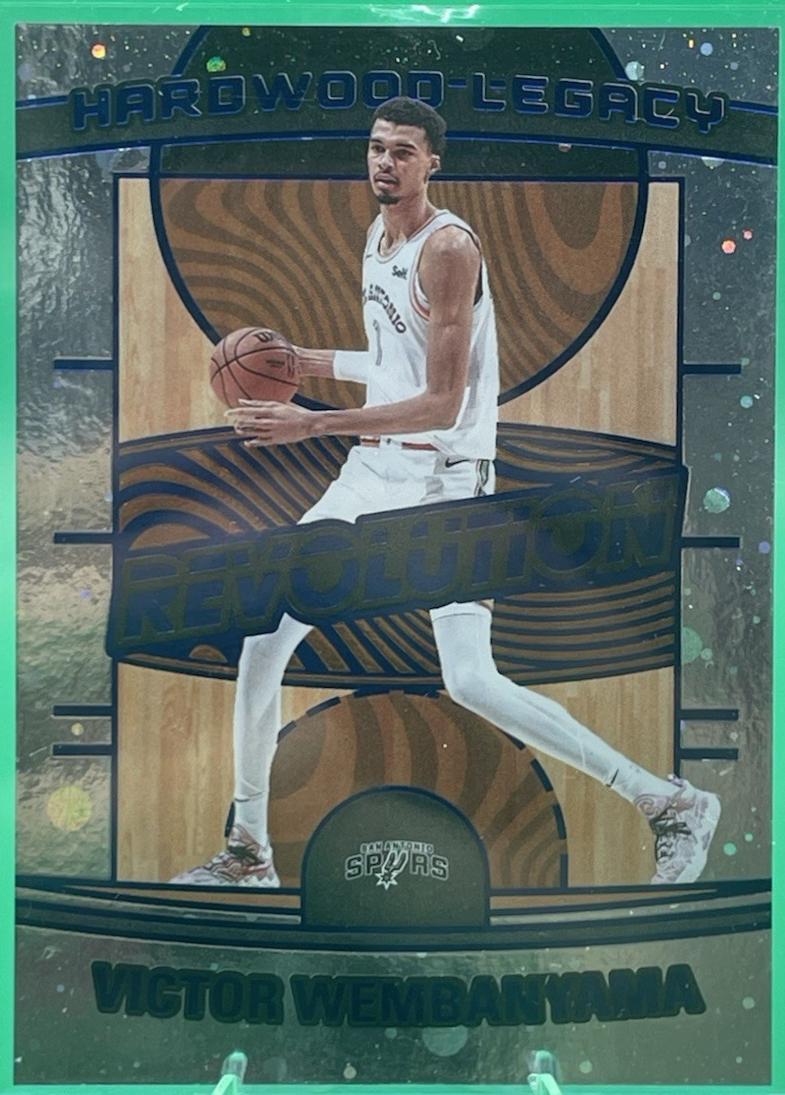 2024 Panini Revolution Hardwood Legacy Victor Wembanyama [Blue Cosmo] #10 card
