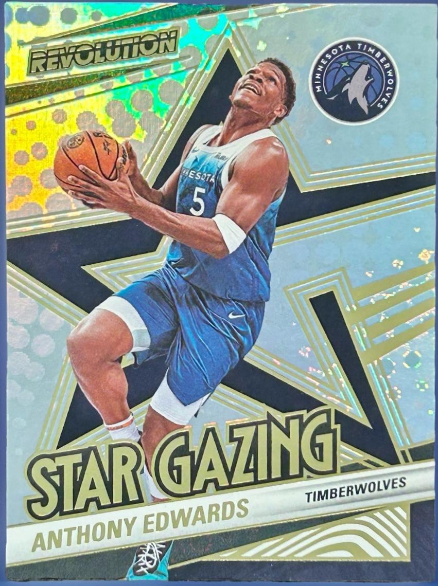 2024 Panini Revolution Star Gazing Anthony Edwards #22 card