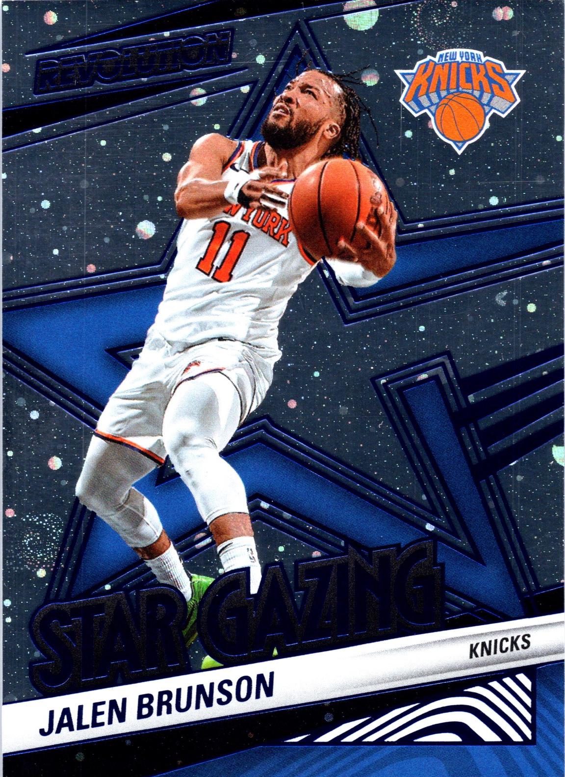 2024 Panini Revolution Star Gazing Jalen Brunson [Blue Cosmo] #24 card