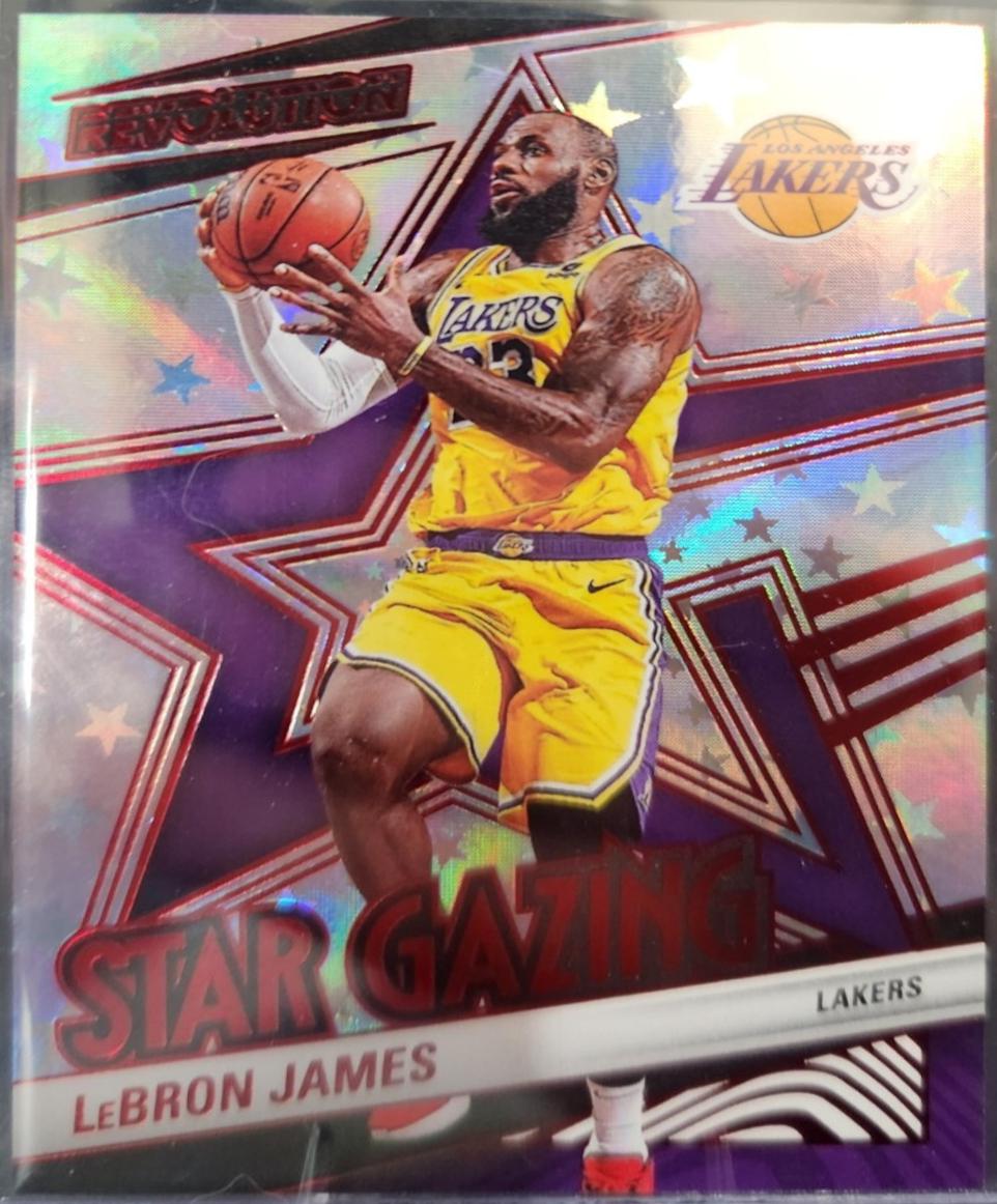 2024 Panini Revolution Star Gazing LeBron James [Red Astro] #21 card