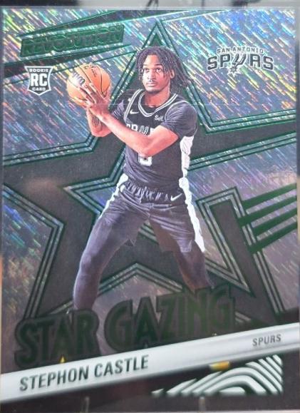 2024 Panini Revolution Star Gazing Stephon Castle [Green Storm] #4 card