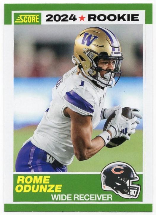 2024 Panini Score 35th Anniversary Rookie Rome Odunze #6 card