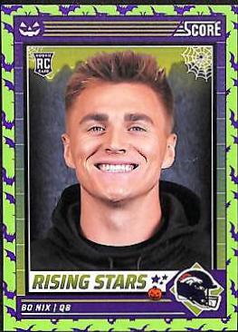 2024 Panini Score-A-Treat Rising Stars Bo Nix [Green Bats] #4 card