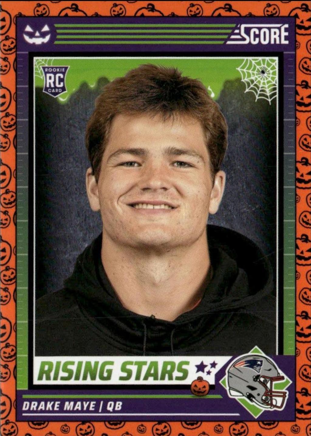 2024 Panini Score-A-Treat Rising Stars Drake Maye [Trick or Treat] #17 card