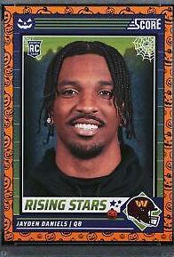 2024 Panini Score-A-Treat Rising Stars Jayden Daniels [Pumpkin] #26 card