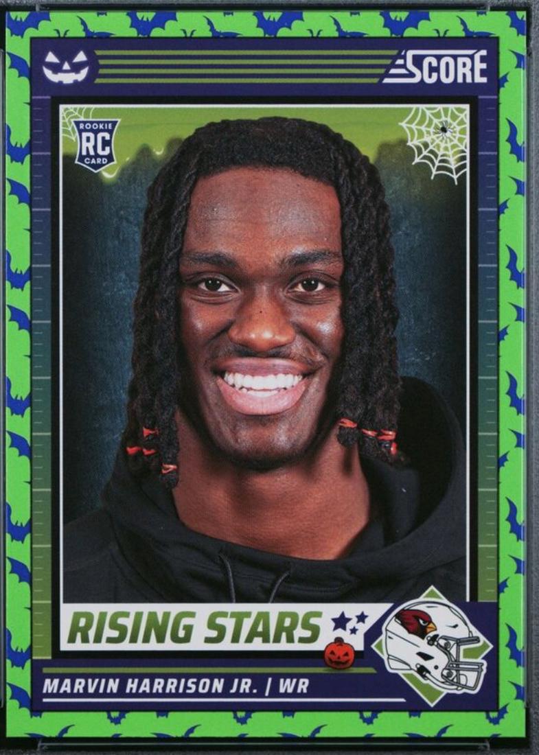 2024 Panini Score-A-Treat Rising Stars Marvin Harrison Jr [Green Bats] #38 card