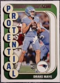 2024 Panini Score Protential Drake Maye [Pink] #2 card