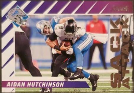 2024 Panini Score Sack Attack Aidan Hutchinson #6 card